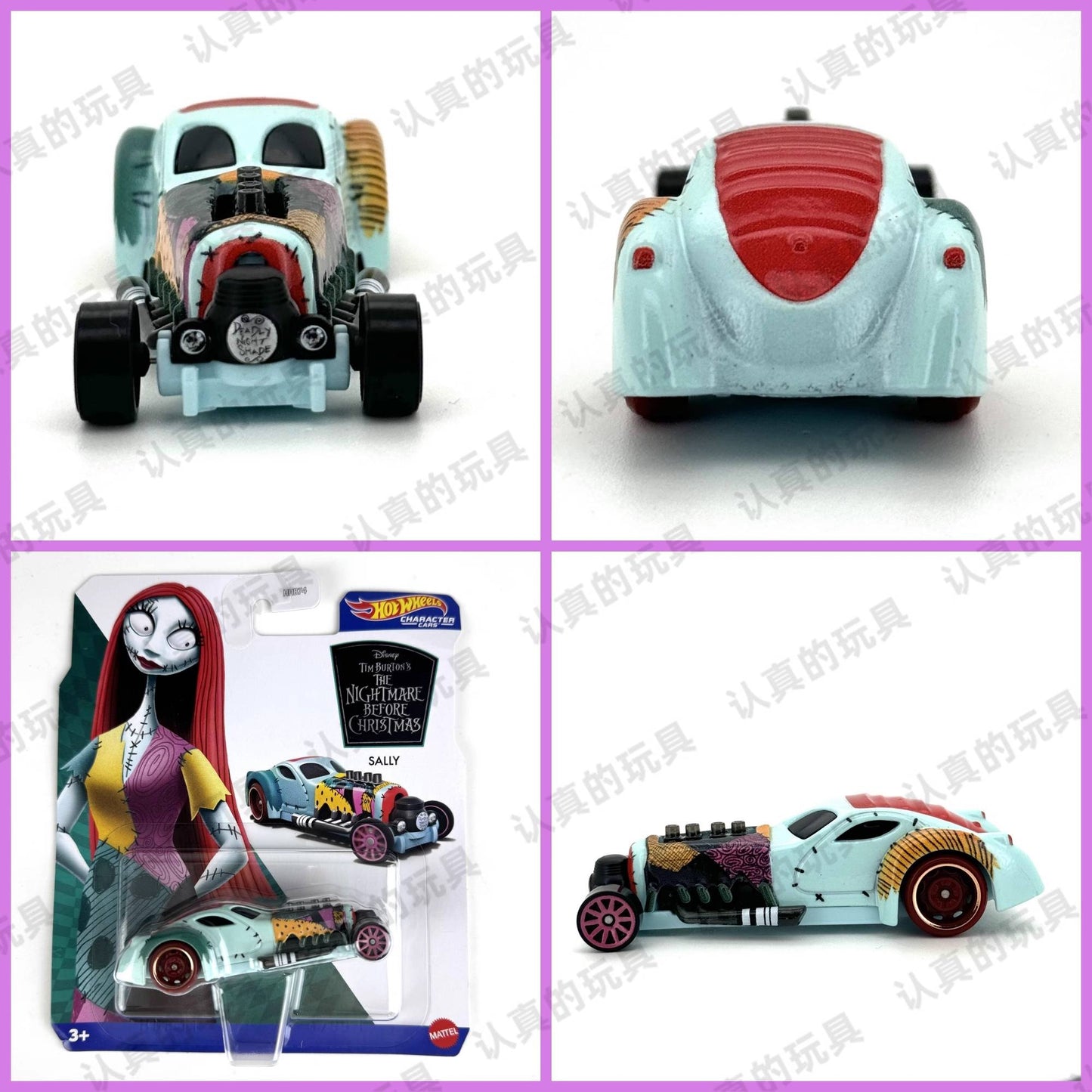 Disney Hot Wheels Carros de Personagens 2024 Mix 6U O Rei Leão Simba O Estranho Mundo de Jack Sally Capitão América Brinquedos de Miniatura