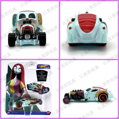 Disney Hot Wheels Carros de Personagens 2024 Mix 6U O Rei Leão Simba O Estranho Mundo de Jack Sally Capitão América Brinquedos de Miniatura