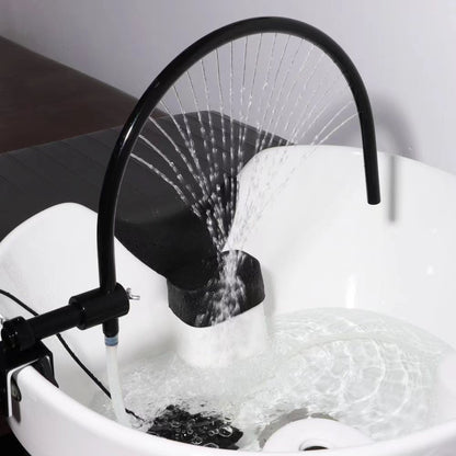 Equipamento de spa capilar Terapia aquática Circulação de água Chuveiro cascata para lavatório de salão Cama de salão Equipamento de salão estilo japonês
