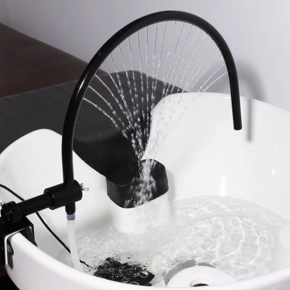 Equipamento de spa capilar Terapia aquática Circulação de água Chuveiro cascata para lavatório de salão Cama de salão Equipamento de salão estilo japonês