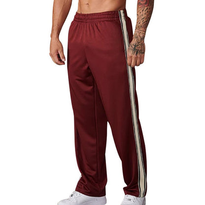 2024 Outono Europa E Estados Unidos Nova Moda Calça Reta Masculina Americana Solta Esporte Estampada Calça de Rua Combinando