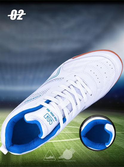 Men Professional Soccer Cleats Anti-Slippery Futsal Training Cleats Wear Resistant Ultralight  Outdoor Indoor Unisex Sneakers