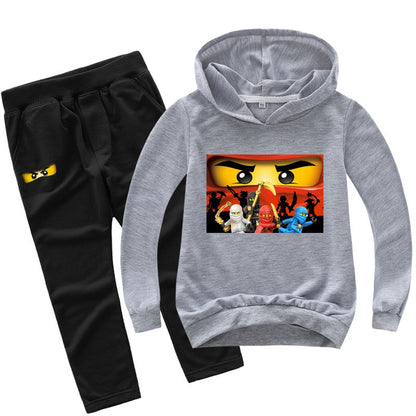 2-13 years Spring Autumn Children Clothing Sets  Kids Clothes Baby Boys Hoodies Pants 2 Pcs Set Tracksuit Anime Outwear Coat