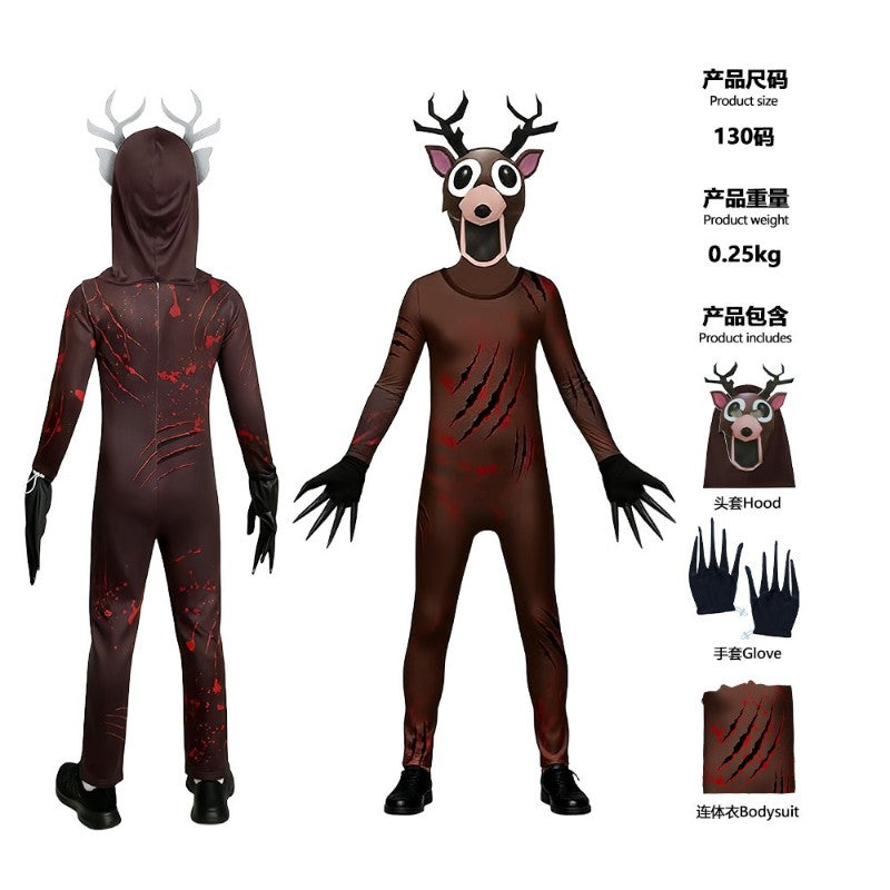 Game 99 Nights in The Forest Owl Monster The Ram Costume Adult Secret The Horror Deer VS Owl Costumes Cartoon Animal Dressing