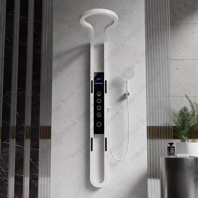 Conjunto de Chuveiro de Luxo com Display Digital, Sistema de Chuveiro com Massagem de Água Pressurizada, Chuveiro Combo e Ducha de Mão, Acessórios de Banheiro