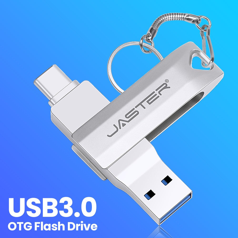 Type C 2 in 1 USB 3.0 Flash Drive 16GB 32GB 64GB 128GB 256GB pendrive pen drive real capacity usb memory stick for phone and pc