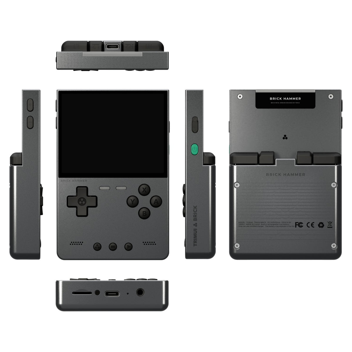 Metal Body Trimui Brick Hammer Console - 3.2" Ultra-Clear IPS Screen 3000mAh Open Source Handheld Retro Game Machine best Gift