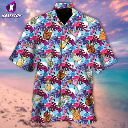 Men's 3D Romeo and Juliet Hawaiian Shirt Summer Vacation Hawaii Shirt Single Breasted Shirt Man Short-Sleeve Aloha Casual Beach