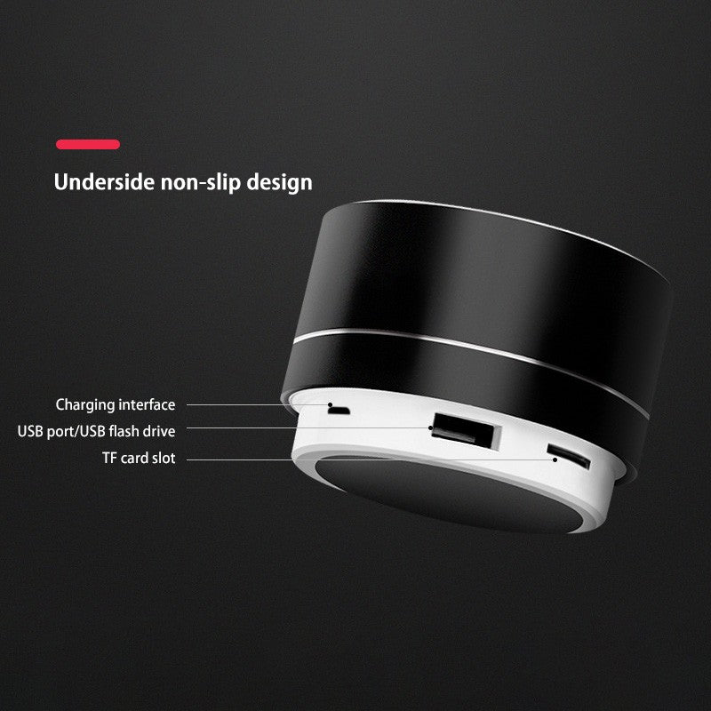 Xiaomi A10 Mini Portable Speaker Bluetooth Wireless Audio Dazzling Crack LED Light Subwoofer Support TF Card USB For PC/Mobile