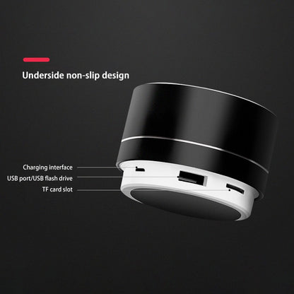 Xiaomi A10 Mini Portable Speaker Bluetooth Wireless Audio Dazzling Crack LED Light Subwoofer Support TF Card USB For PC/Mobile