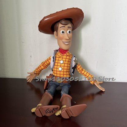 Toy Story 4 Woody e Jessie Articulados com Falas Canto Macio Fofo Anime Figura Decoração Modelo Presente de Aniversário Brinquedos