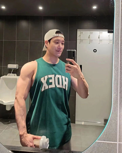 Tank Top Men Singlet Muscle Shirts Gym Basketball Tank Tops Tee Workout Clothes for Men