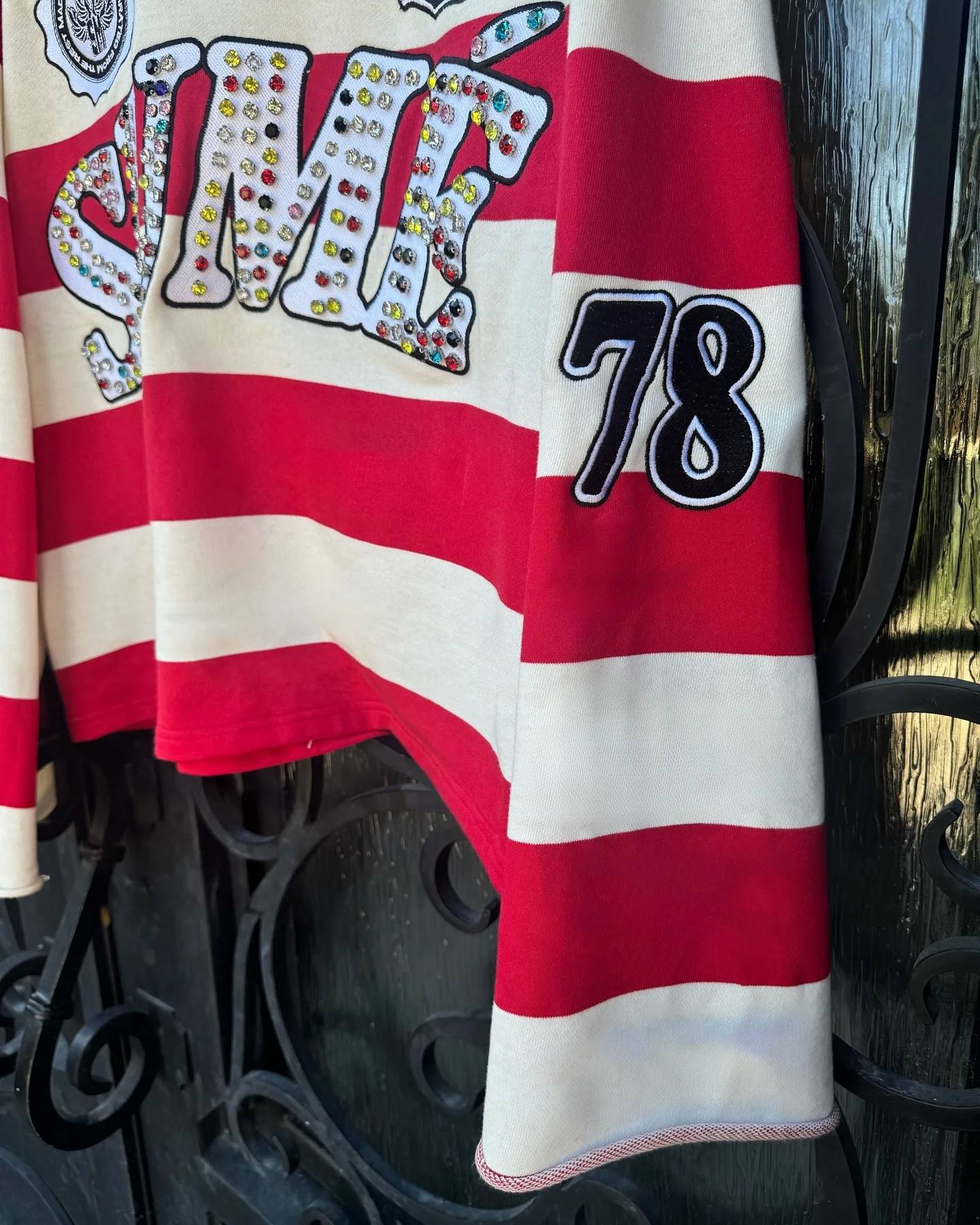 Hip Hop Stripe Pretty Girls Shirt America Harajuku Fashion Letter Print Polo Shirts Y2k Retro Men Women Long Sleeved T Shirt