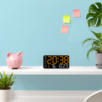 New Digital LED Alarm Clock Desktop Clock Time and Temperature Display Multifunctional Clock Modern Decorative LED