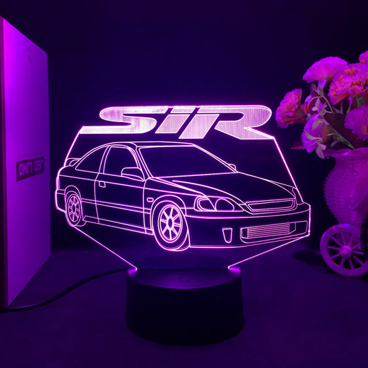 Sports Car 3d Illusion Lamp for Kids Bedroom Decor Nightlight Touch Sensor Atmosphere Birthday Gift Supercar Led Night Light