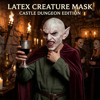 Vampire Full Head Cosplay Mask Latex Horror Costume Accessory Scary Demon Monster Prop Halloween Party Fancy Dress Enthusiasts