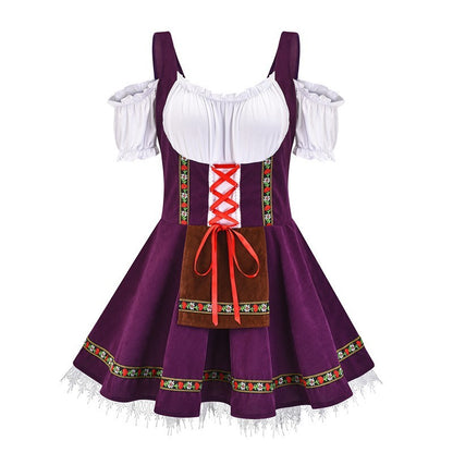 Party Dress Cosplay Dress Costume with Fantasy Theme Elegant Western Masquerade Costume for Women Spring Stage Performance