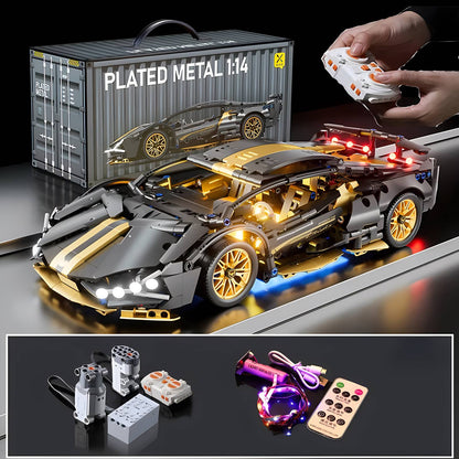 Blocos de Montar de Carro Esportivo de Corrida Técnico Maquete Técnicos para Adultos 1:14 DIY Supercarro Tijolo Quebra-Cabeça Brinquedos para Crianças e Adultos Presente?1280+peças?