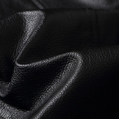 Men Imatition Leather Retro Stand Collar Jacket PunkStyle Coat Motorcycle Clothe