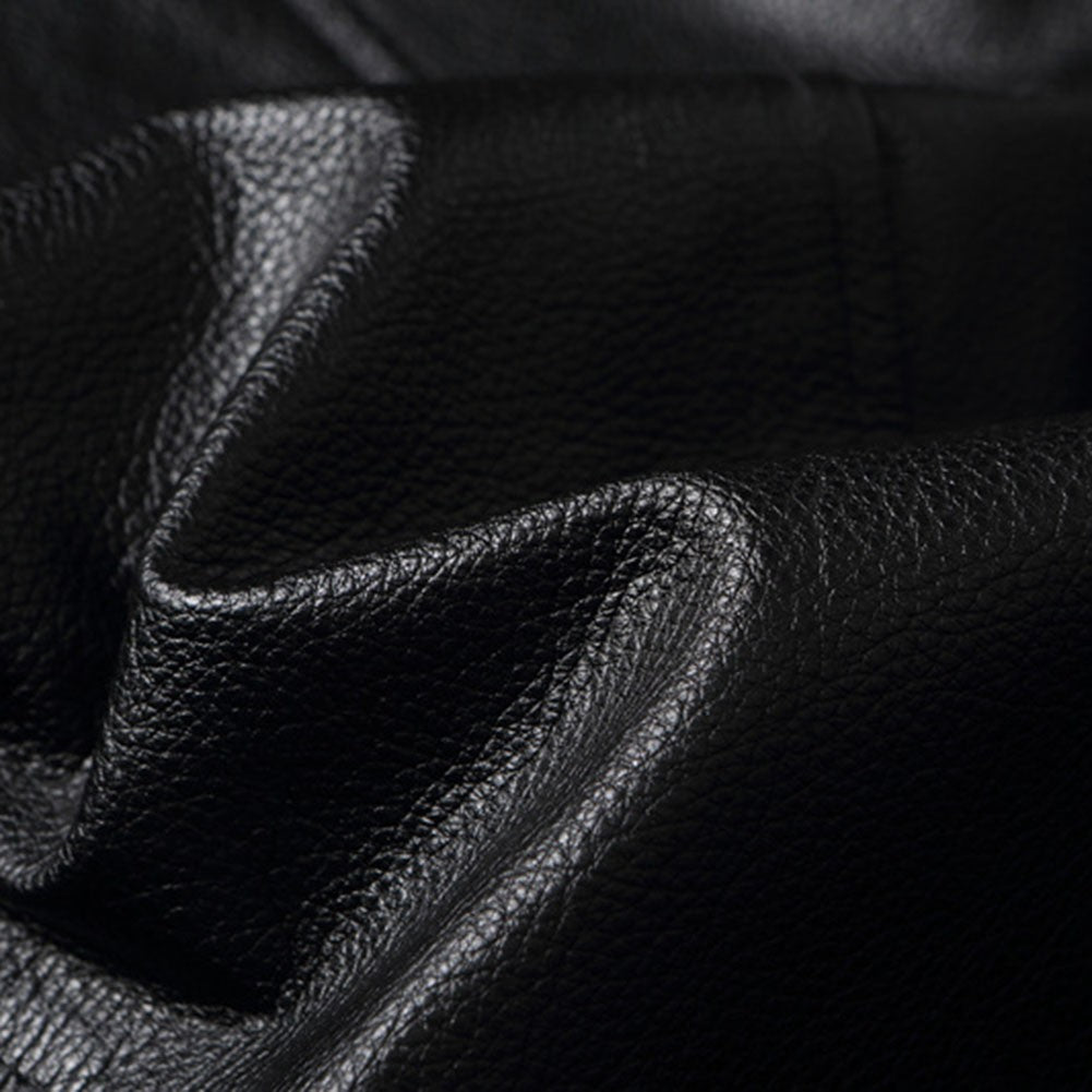 Men Imatition Leather Retro Stand Collar Jacket PunkStyle Coat Motorcycle Clothe