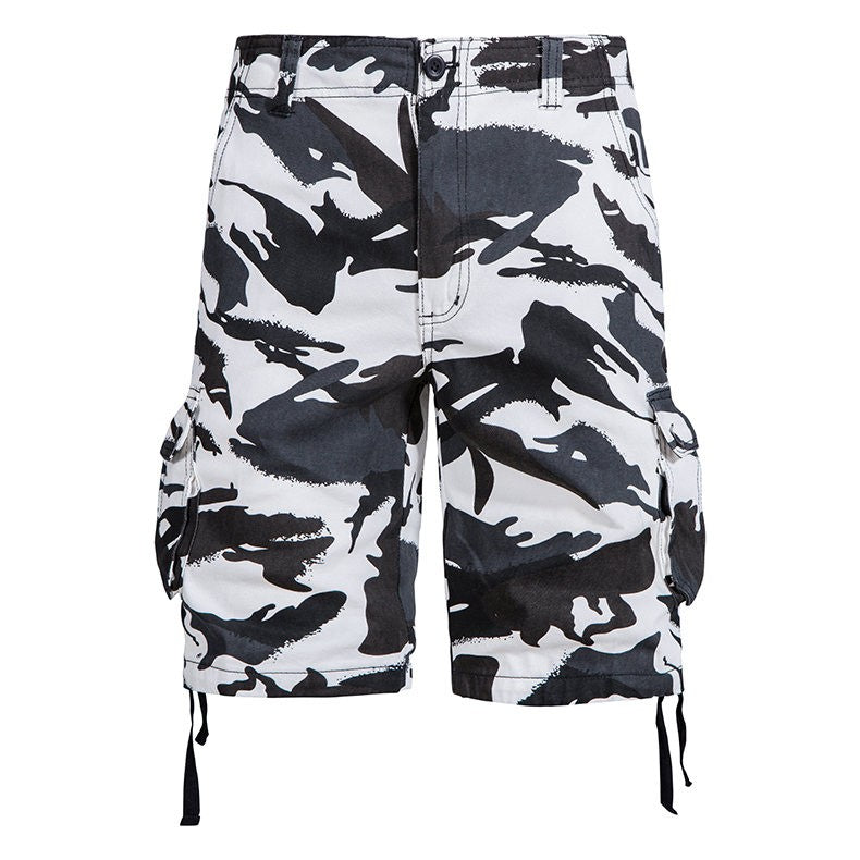 Loose camouflage beach five pants men's summer cotton thin section in the pants summer work casual shorts