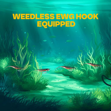 Anzóis de Pesca FishTrip com Pesos e Suporte de Isca Moldado, Equipados com Anzóis de Pesca EWG para Verme (Anti-Enrosco) para Água Salgada