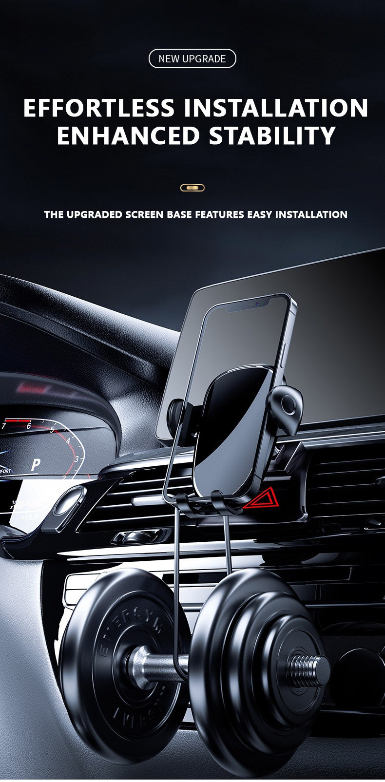 FOR 2022 HAVAL XY Car Phone Holder Car Styling Bracket GPS Gravity type Stand Rotatable Suppo Vehicle Specific