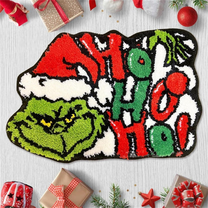 Christmas Mats Imitation Cashmere Carpet Bathroom Room Living Room Absorbent Non Slip Floor Mat Carpet Door Mat Home Party Decor