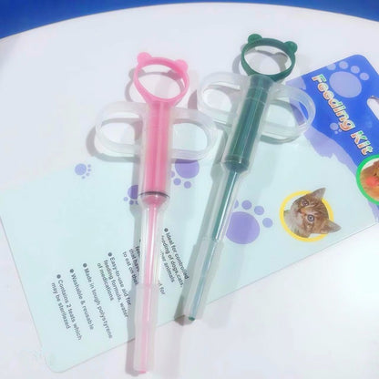 Dispensador de Remédios para Animais de Estimação, Alimentador de Comprimidos para Gatos, Seringa Alimentadora de Ponta Macia, Alimentador Multiuso, Aplicador de Comprimidos para Gatos, Aplicador de Pílulas para Animais de Estimação