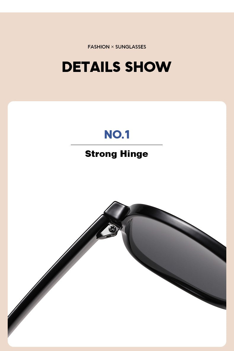GD Aviator sunglasses with metal hinge Colorful modern street sunglasses Fashion trend eyeglasses frame