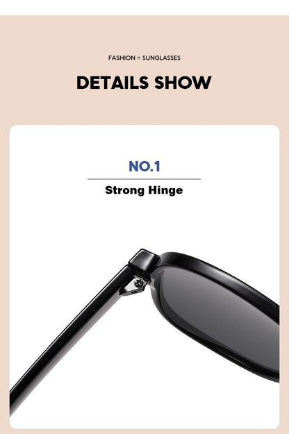 GD Aviator sunglasses with metal hinge Colorful modern street sunglasses Fashion trend eyeglasses frame