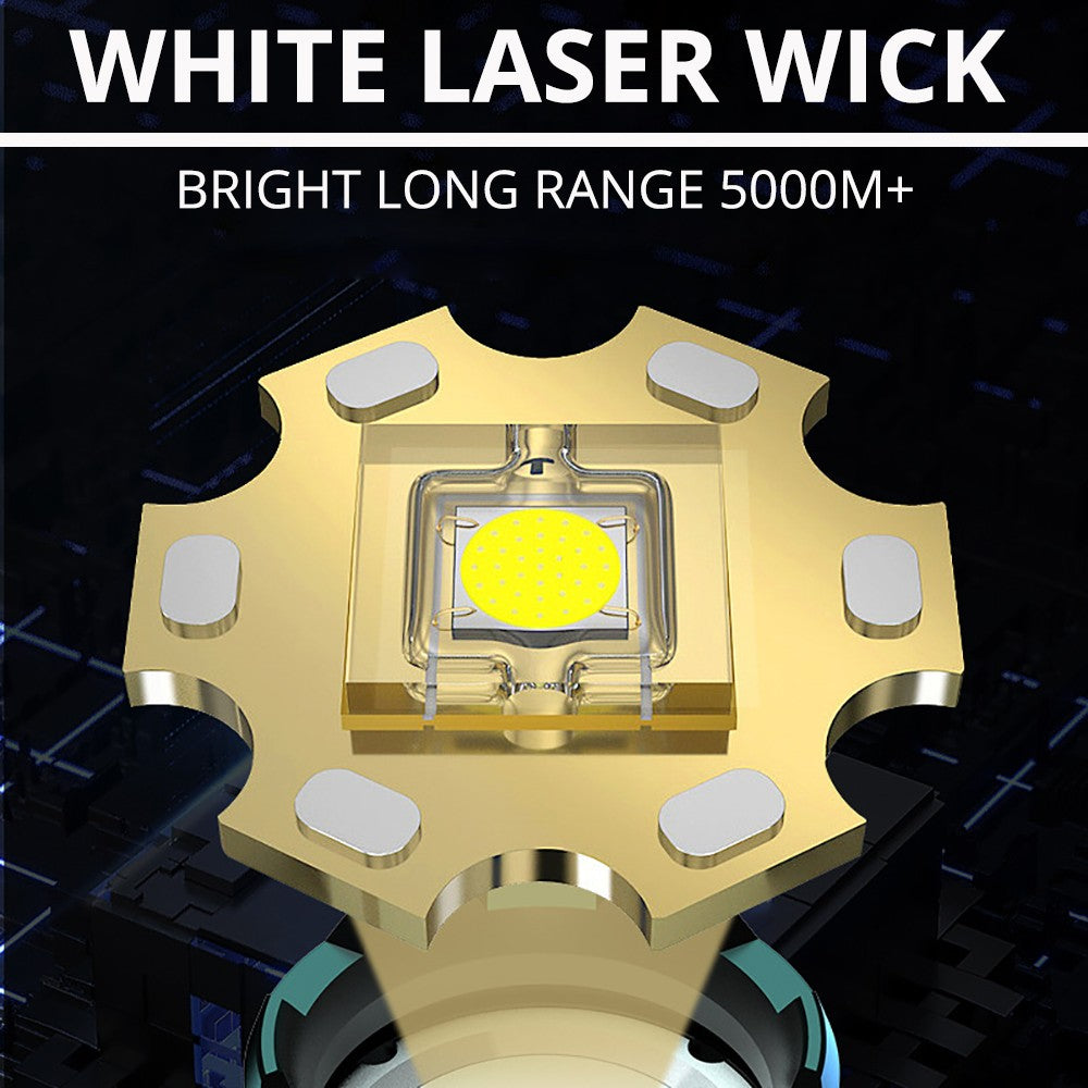 2025 New Super Powerful Headlamp 800W LED IR Sensor Headlight Rechargeable Head Flashlight 5000 Meter Head Lamp Fishing Lantern