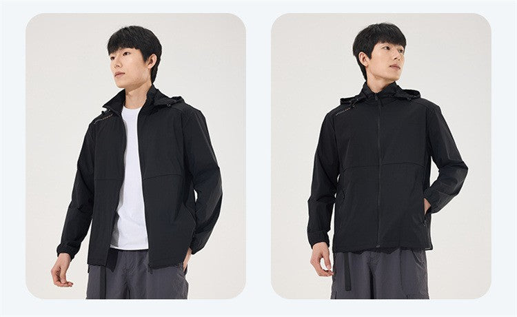 2025 new [new product upgraded skin clothing] high elastic sunscreen clothing men's and women's color contrast machine bag ice s