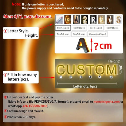 Custom Business Sign 3d Logo Led Light Business Label Advertising Shop  Signs Luminous Acrylic Signboard