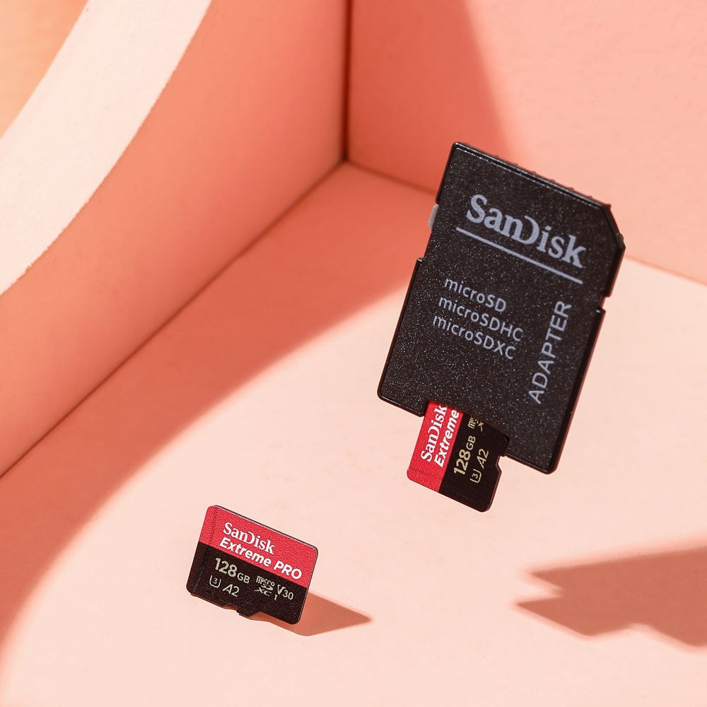 SanDisk Extreme PRO Memory Card 512GB Micro SD Card SDXC UHS-I 128GB 256GB 64GB U3 C10 V30 A2 4K TF Flash Card Adapter for DJI
