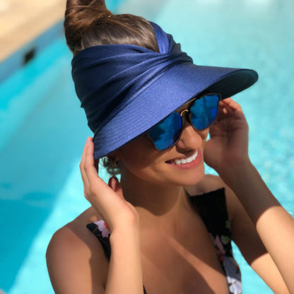 Spring and summer Beach Sun Hat for women New ladies outdoor sports empty top hat  sun-protection visior