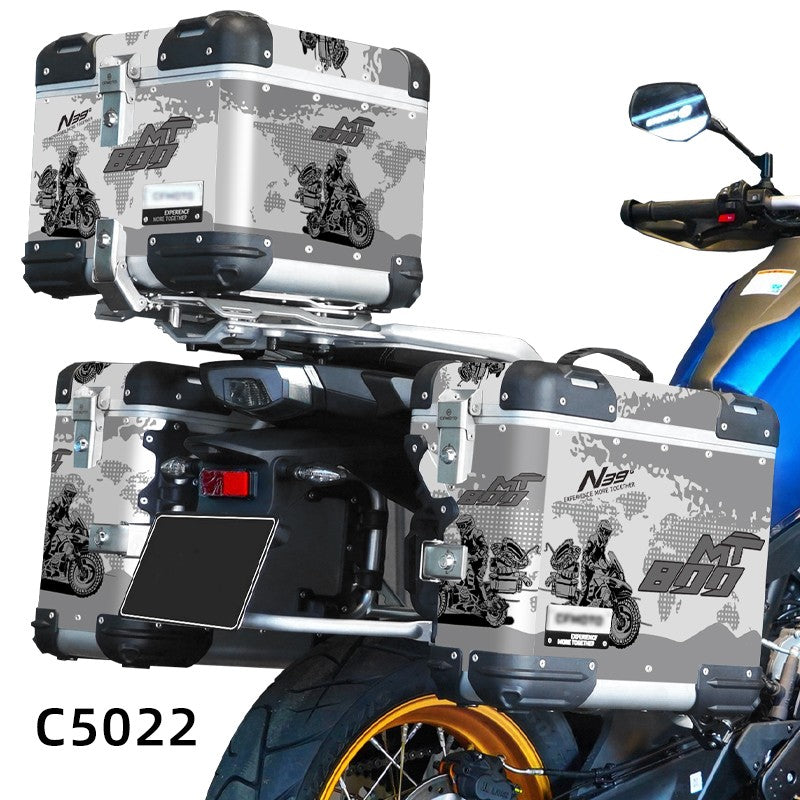 Adesivos de Motocicleta BIKE GP para CFMOTO 800MT N39° Conjunto de Adesivos Decorativos para Caixa de Ferramentas de Alumínio Baú de alumínio