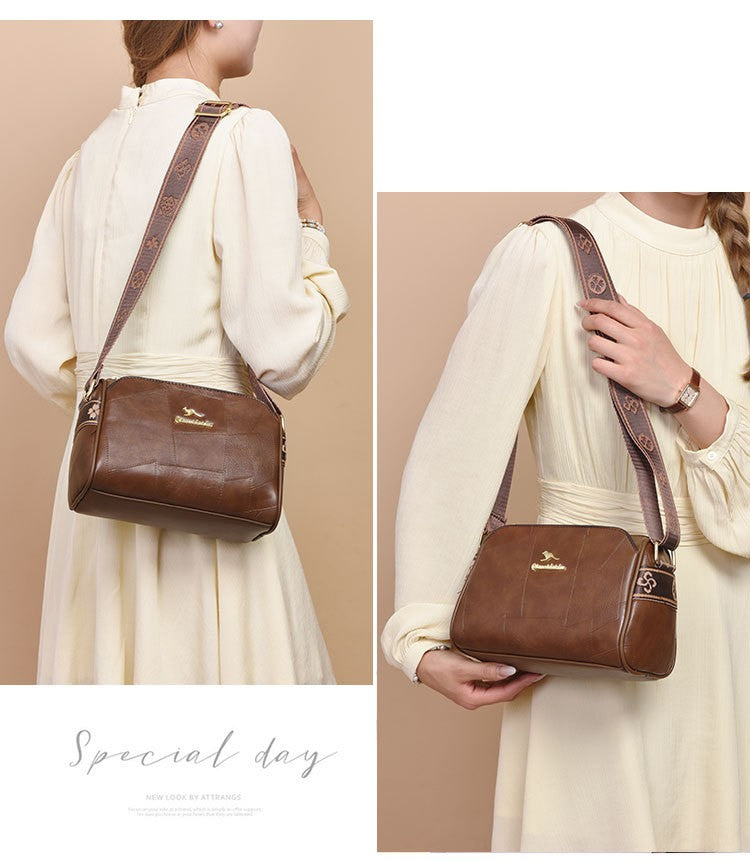 Luxury Kangaroo New Genuine High Quality Soft Leather Women Purses Cofrossbody Bag Designer Brand Ladies Shoulder Crossbody Bags