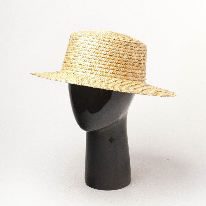 Chapéu de palha liso personalizado Chapéu boater de verão Fedora Chapéu de sol de praia Chapéu de palha base para fascinator artesanal