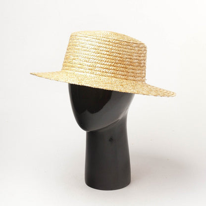 Chapéu de palha liso personalizado Chapéu boater de verão Fedora Chapéu de sol de praia Chapéu de palha base para fascinator artesanal