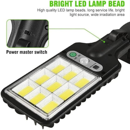 108 LED Solar Lights Outdoor With 3 Mode Waterproof Motion Sensor Security Lighting LED Wall Street Lamp for Garden Patio Path