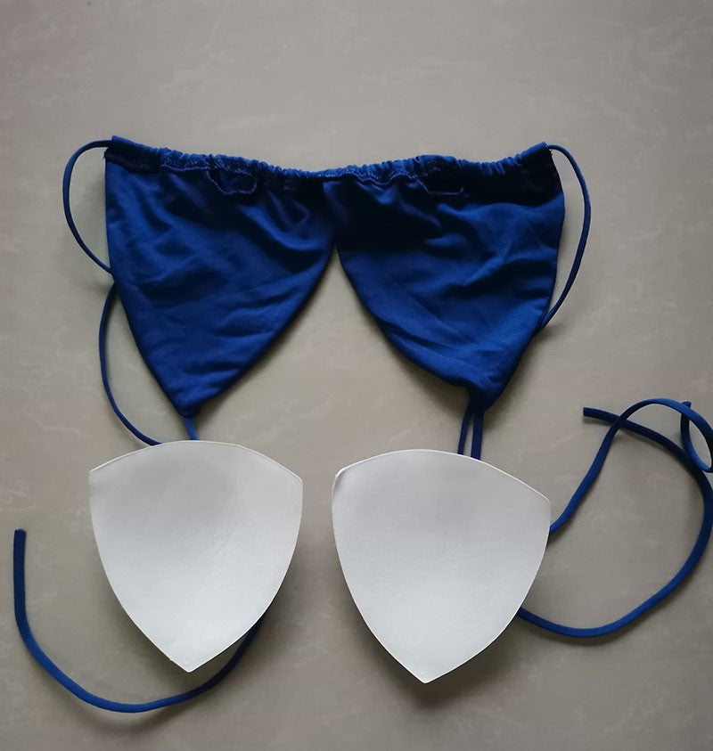 Summer Sexy Bikini set Push-up padded Bra Thong Split Swimwear Female Bandage Bathing Suit Adjustable Lacing Swimsuit Solid