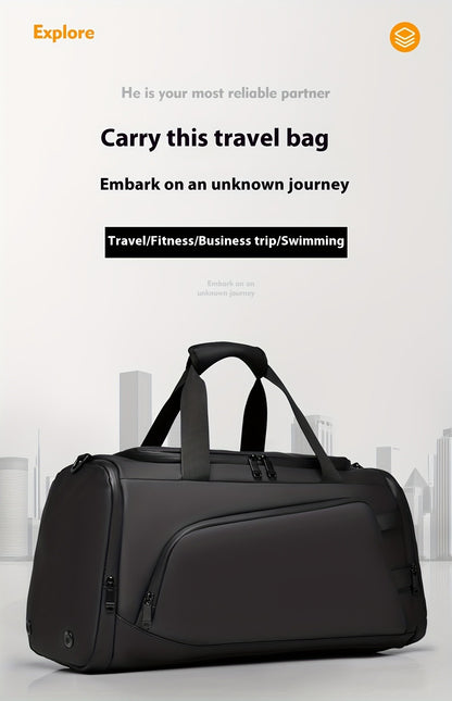 Large capacity multifunctional luggage bag with multiple compartments and shoe pockets,  casual sports and fitness bag