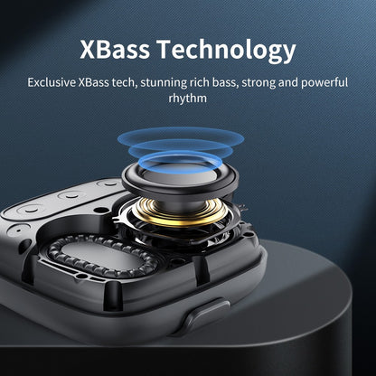 Tribit StormBox Micro 2 Caixa de Som Bluetooth Portátil 90dB Som Alto Graves Profundos IP67 à Prova D'água Pequena Caixa de Som para Acampamento Alça Embutida