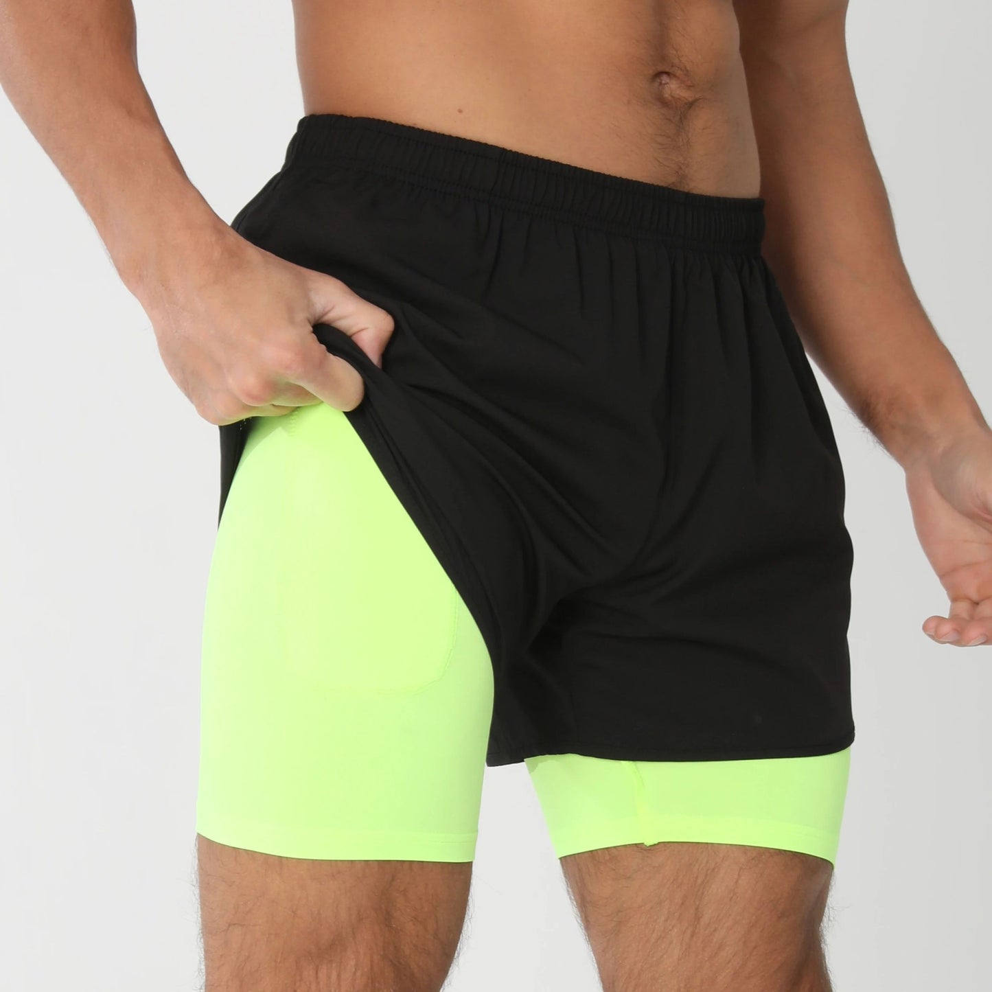 Gym Shorts Men Running Shorts with Liner Pockets Towel Loop Quick Dry Lightweight Workout Men's Breathable Athletic Sport Shorts
