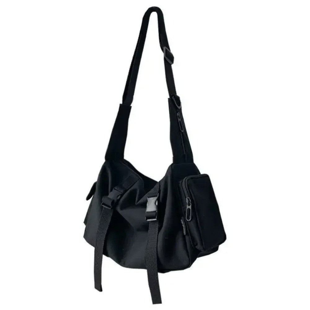 Canvas Crossbody Bags for Women Youth Men Fashion Casual Large Capacity Handbags Shoulder Bags Solid Color Ladies Messenger Bag