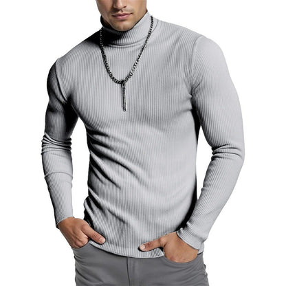 Animal Game Luxury Men's Cold Blouse Casual Sweaters Turtleneck Pullover Basic Tshirts Stripes Streetwear Warm Coats Knit Men