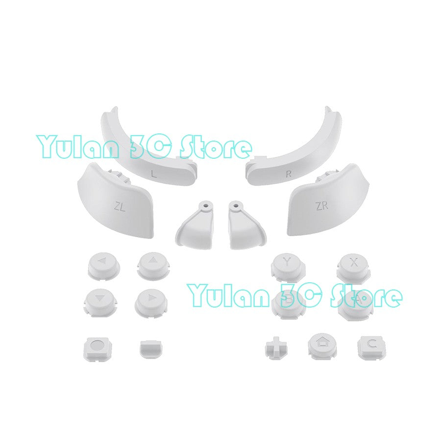 Joycon 2 Solid Color / Transparent Custom DIY Replacement Full Set Buttons for Nintendo Switch 2 Joy Con Controller Accessories