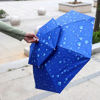 Chapéu de Guarda-chuva Portátil para Chuva 69/95cm, Dobrável, Pesca, Protetor Solar, Chapéu Impermeável para Acampamento, Pesca, Praia