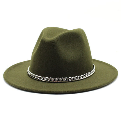 Big Size 59-61CM Fedoras Hats for Women Winter Fashion Formal Wedding Decorate Jazz Hats Men Panama Church Hat Chapeau Femme